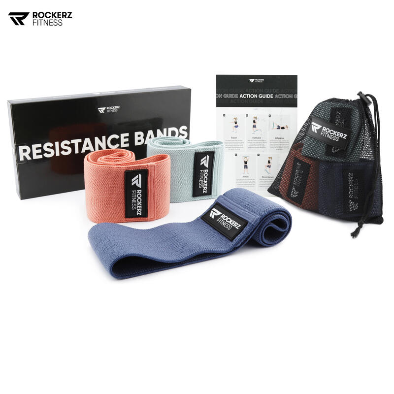 Weerstandsband -  Resistance band - Fitness elastiek - 3 Stuks - Aztec