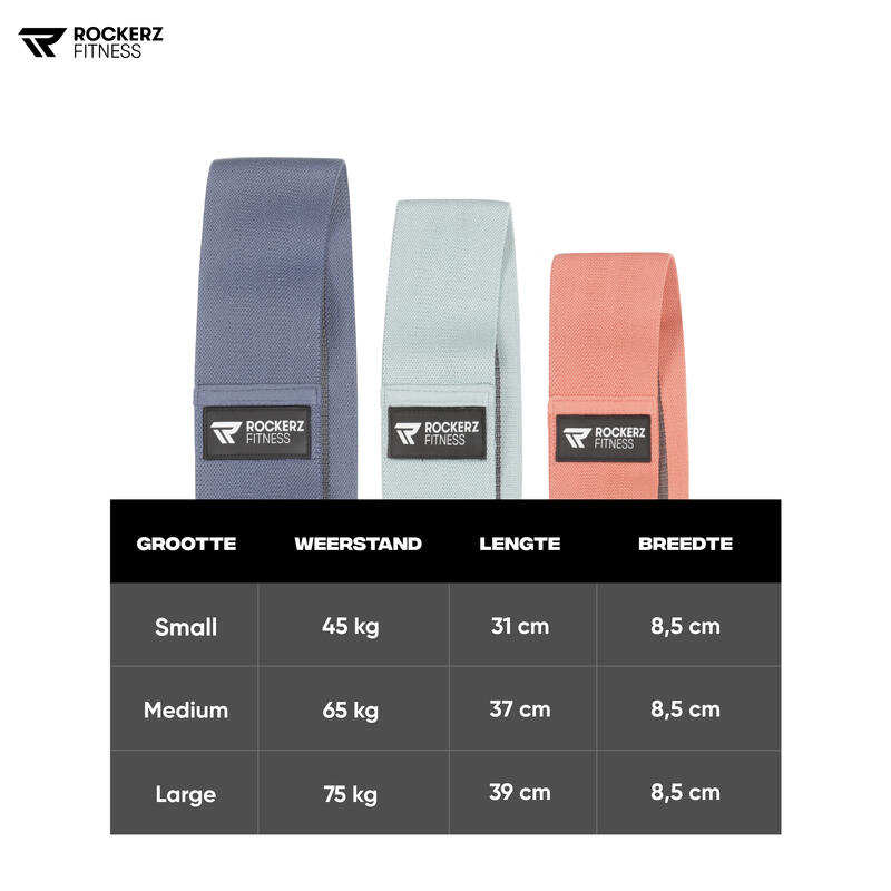 Weerstandsband -  Resistance band - Fitness elastiek - 3 Stuks - Aztec