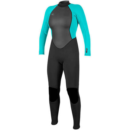 Combinaison de Surf 3/2mm Zip Dos - Noir - Reactor II - Femme