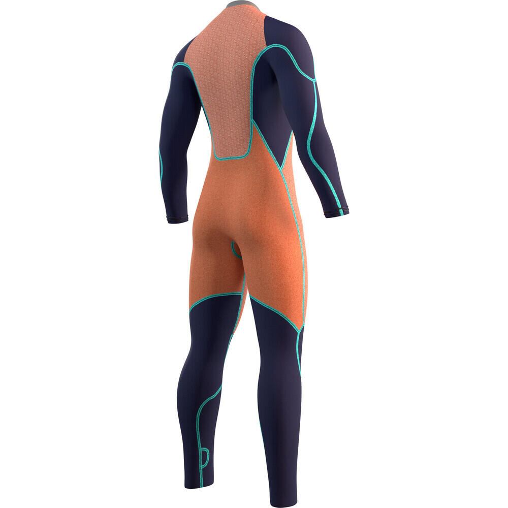 Hombres Majestic 4/3mm Back Zip Neopreno 4/5