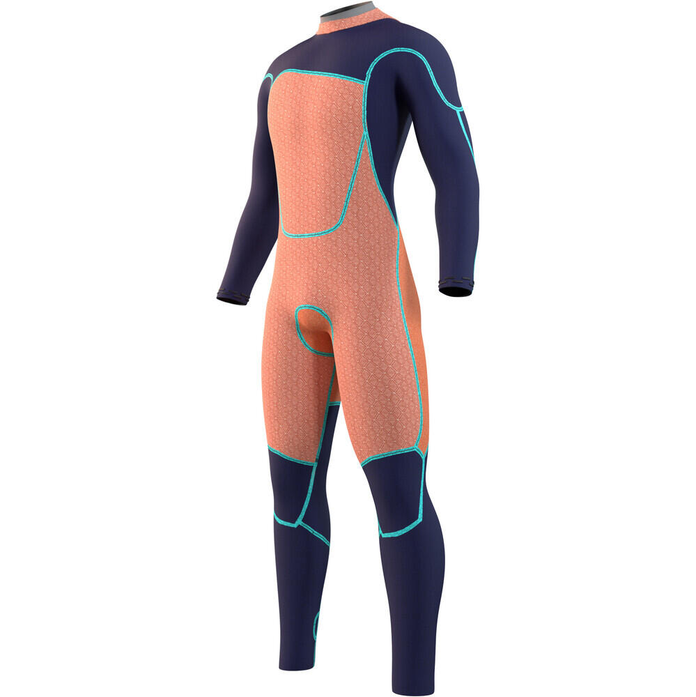 Hombres Majestic 4/3mm Back Zip Neopreno 3/5