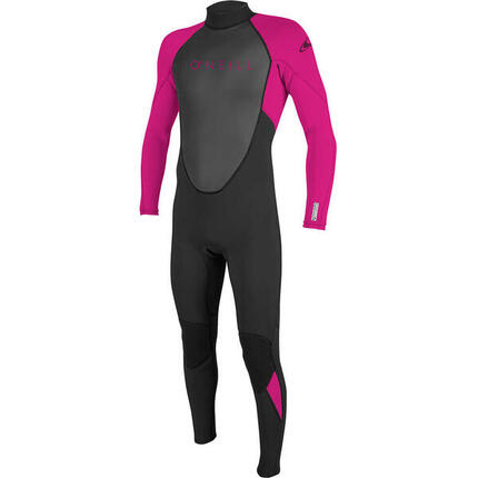 Combinaison de Surf 3/2mm Zip Dos - Noir / Berry - Reactor II - Enfant