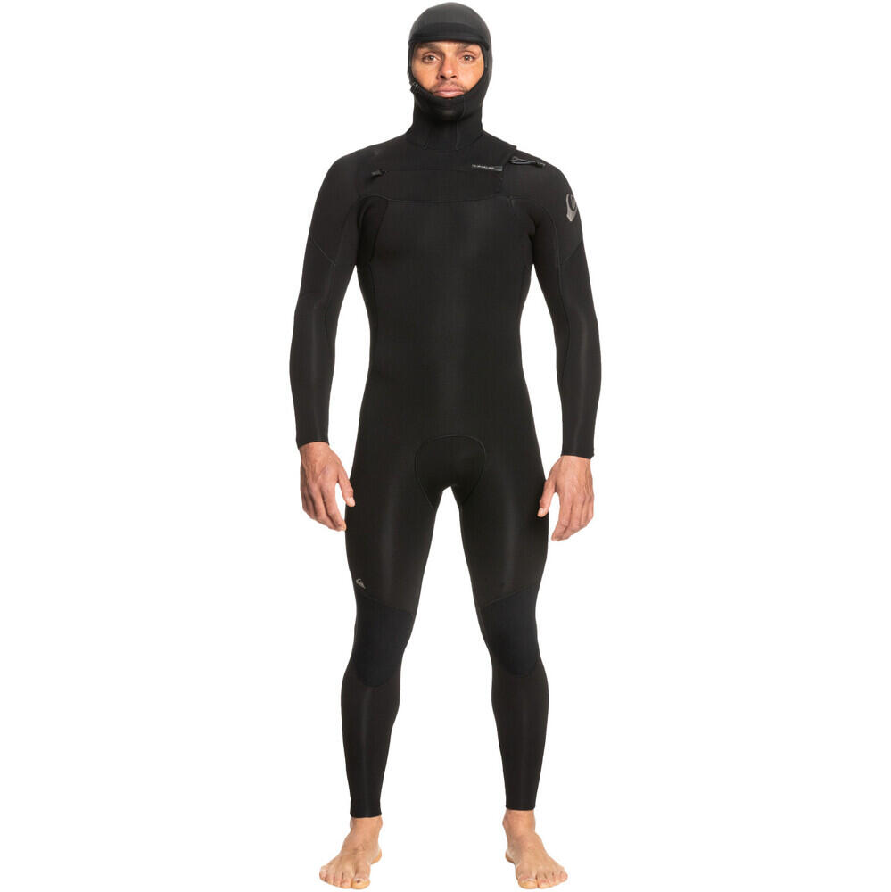 QUIKSILVER Men's Everyday Sessions 5/4/3mm Chest Zip Hooded Wetsuit
