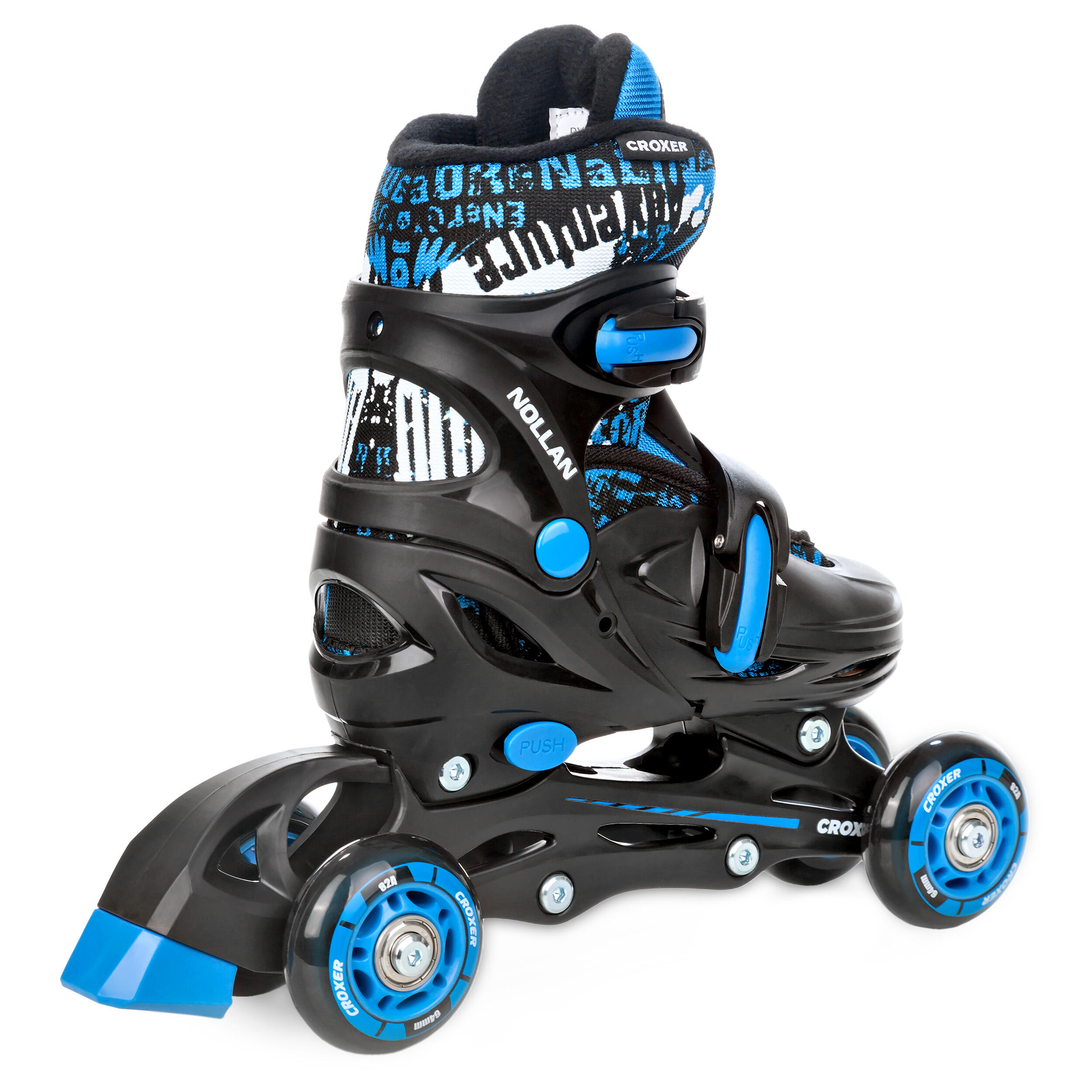 Pattini a rotelle regolabili 3in1 Nollan LED wheel 5/7