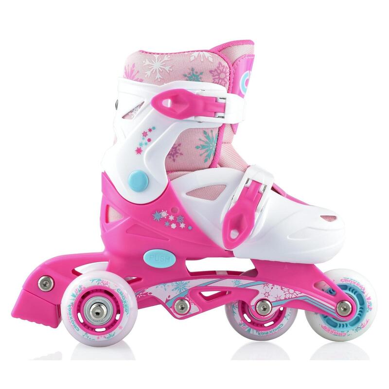 Verstelbare rolschaatsen 3in1 Wiel LED Missy Roze