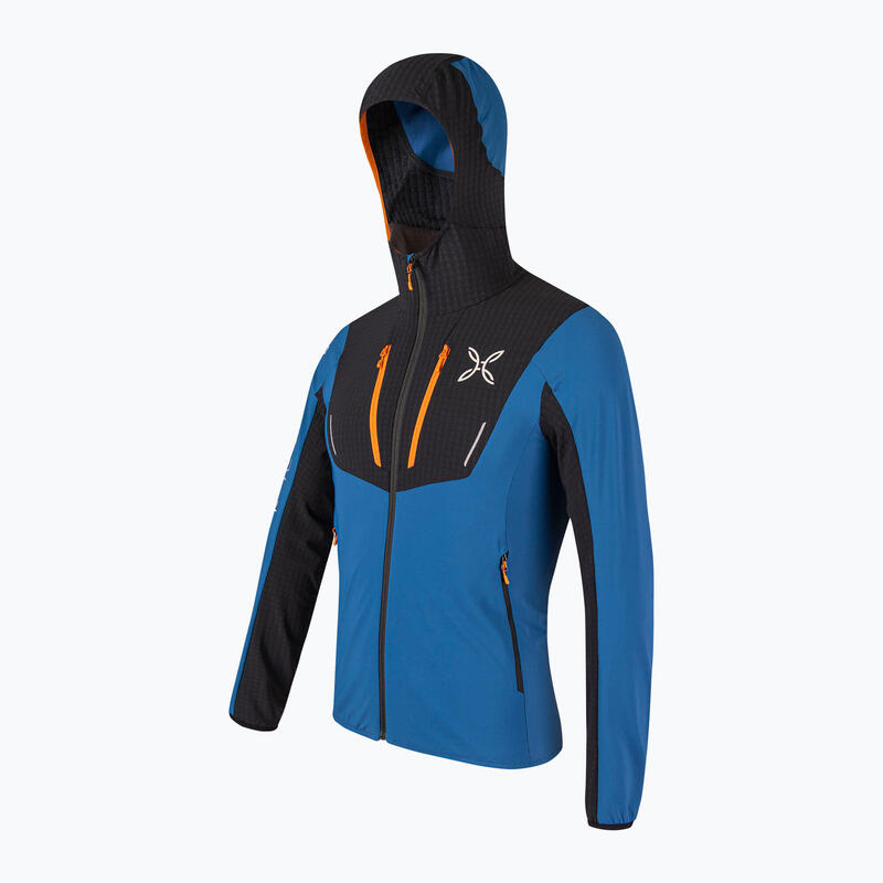 Montura Ski Style Hoody veste homme bleu profond/mandarino