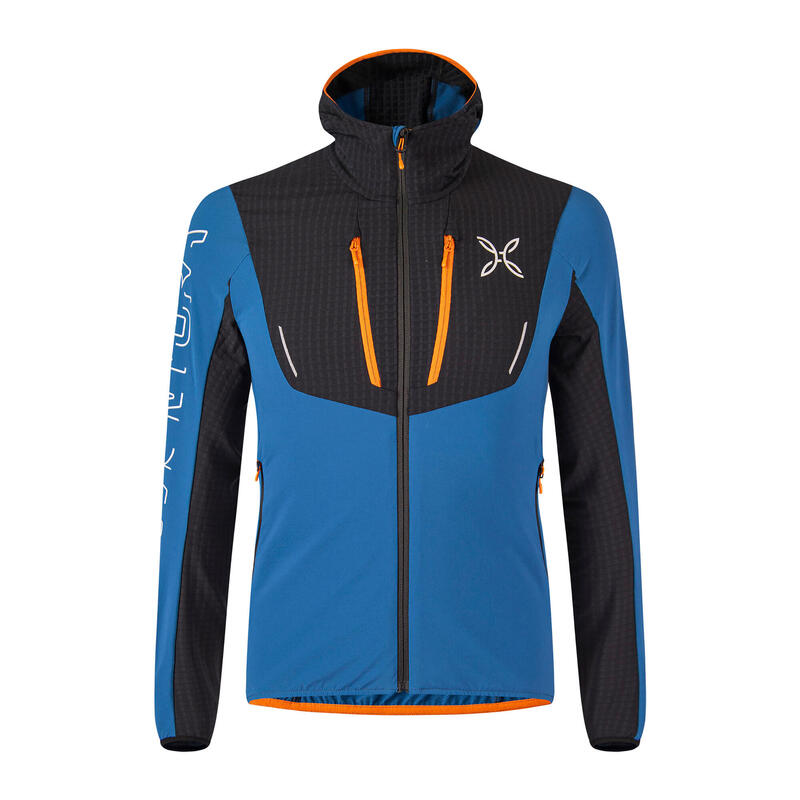 Montura Ski Style Hoody veste homme bleu profond/mandarino