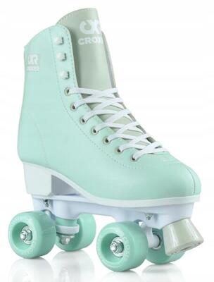 Patines Retro Clásicos Alessa Negro/Menta