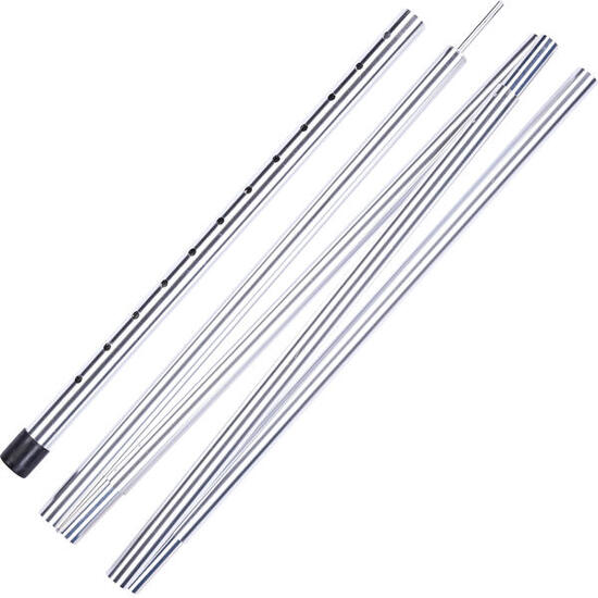Tige de tente télescopique Tarp Pole Vario montage Voile d'ombrage Alu 218cm