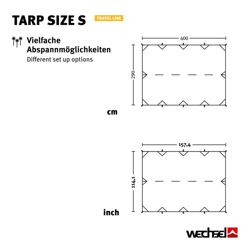 Tarp S Travel Line Camping Voile d'ombrage Auvent Toit Bâche