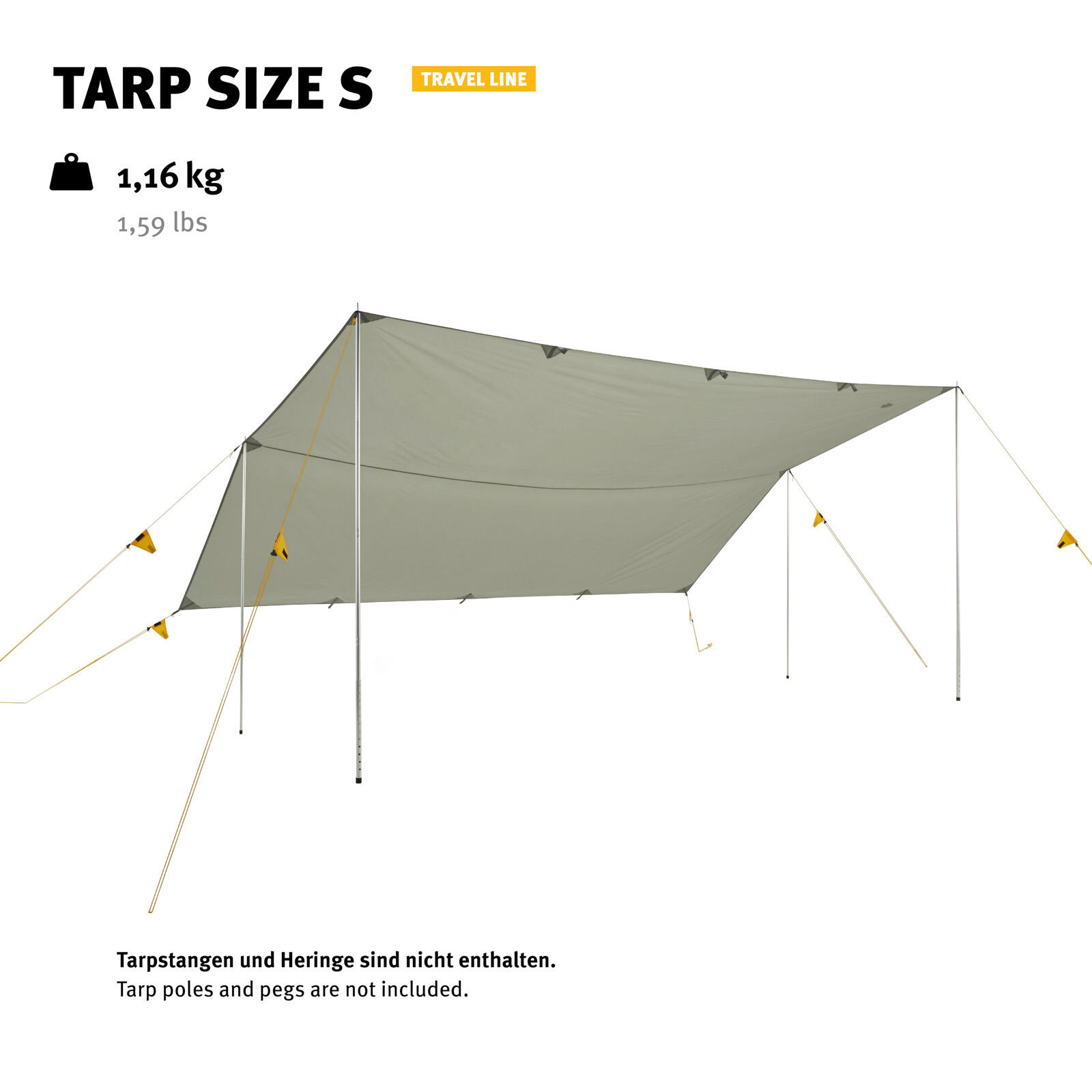 Tarp S Travel Line Camping Sonnensegel Vor Zelt Dach Plane Regenschutz 4/7