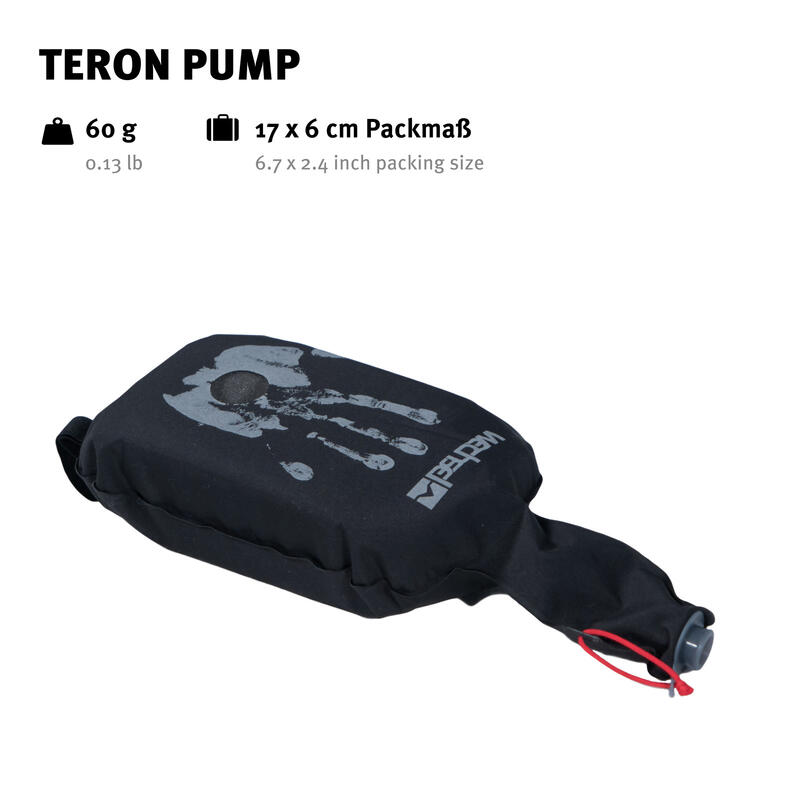 Pompe à main Teron Pump air Mousse Pour tapis de camping Matelas sol