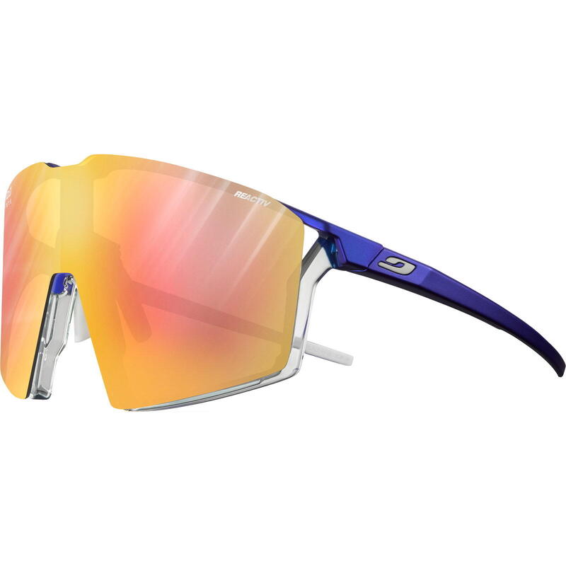 Fahrradbrille Edge Reactiv Light Amplifier 1-3 metallblau-kristall