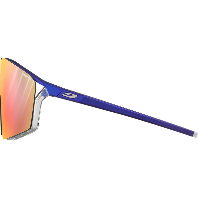 Fahrradbrille Edge Reactiv Light Amplifier 1-3 metallblau-kristall