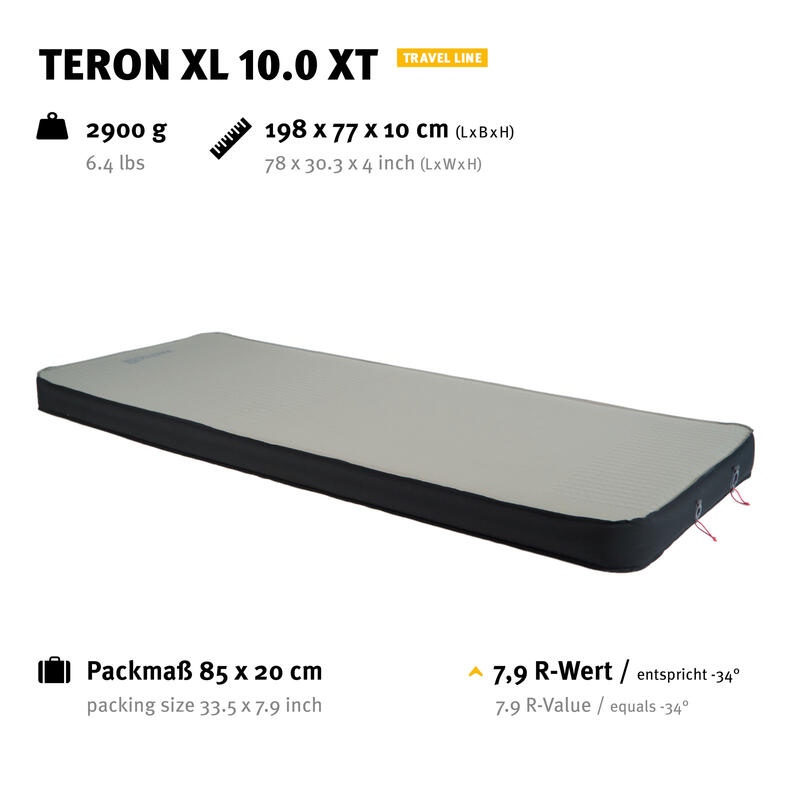 Matelas à air Teron XL 10.0 XT Coffre autogonflant