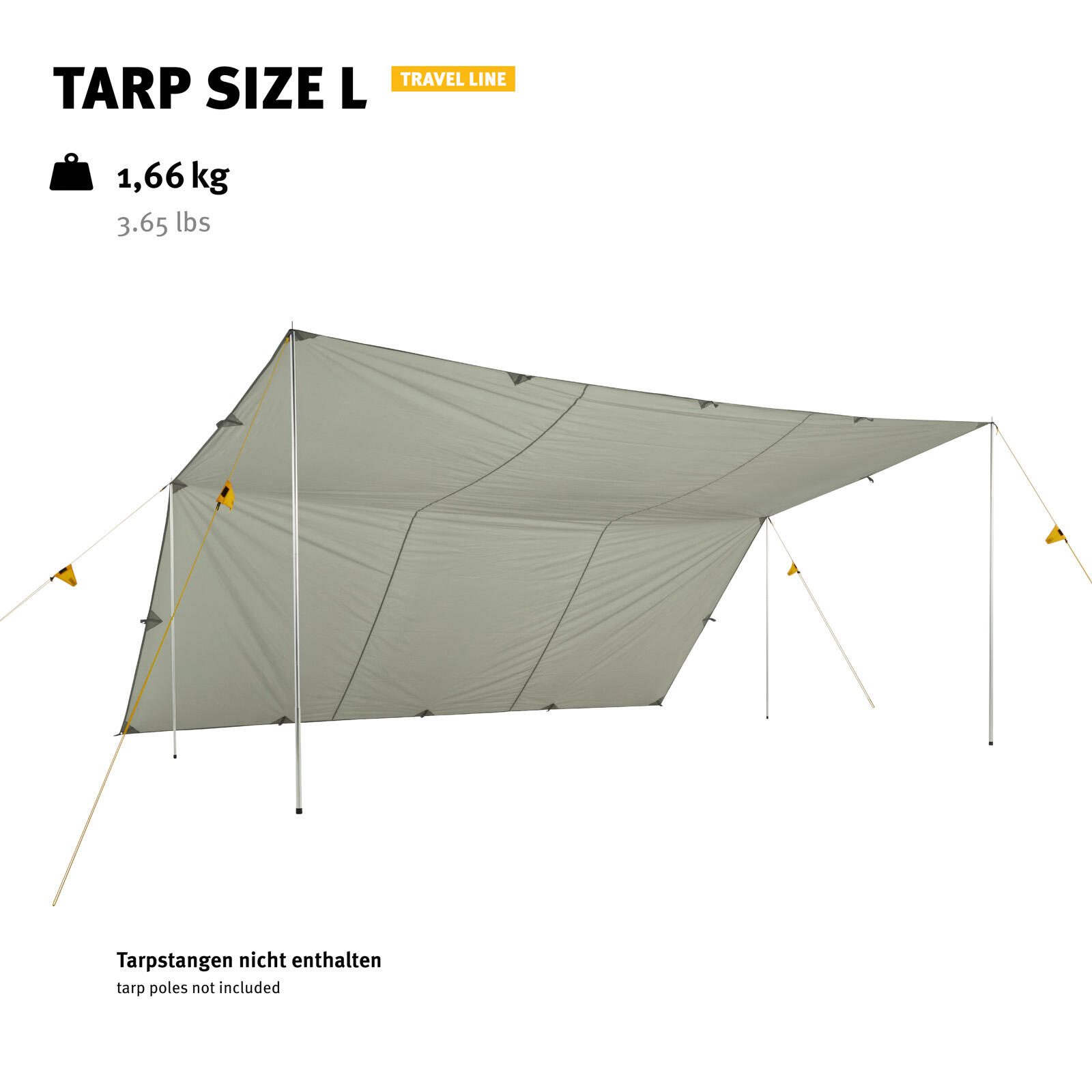 Tarp L Travel Line Camping Sonnensegel Vor Zelt Dach Plane Regenschutz 4/7