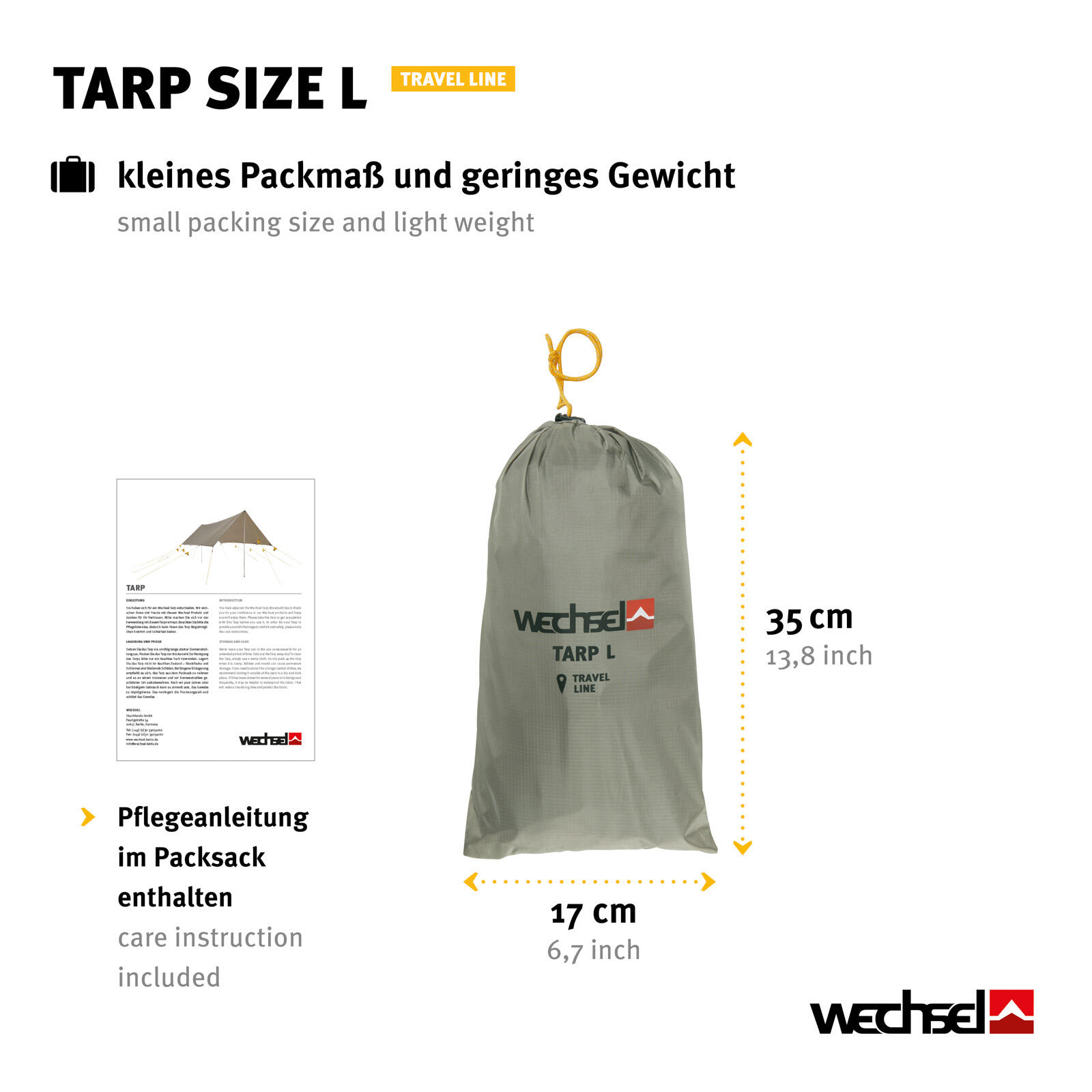 Tarp L Travel Line Camping Sonnensegel Vor Zelt Dach Plane Regenschutz 3/7