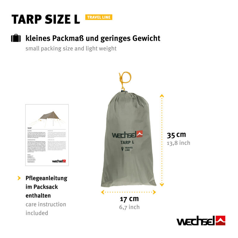 Tarp L Reislijn Camping Voortent Dak Dekzeil Regenhoes