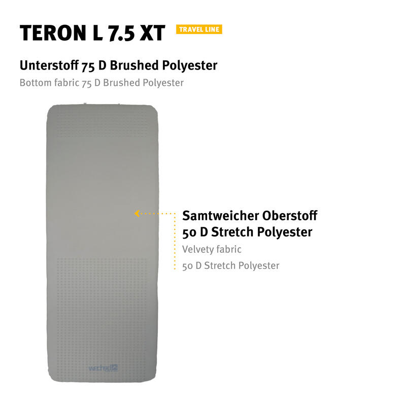 Teron L 7,5 XT luchtbed boxmatras Thermo zelfopblazend