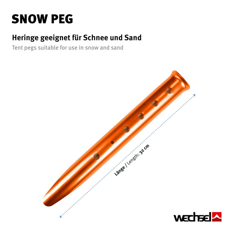 Zelt Heringe Snow Peg Schnee Sand Hering Weiche Böden 32 cm Lang Alu
