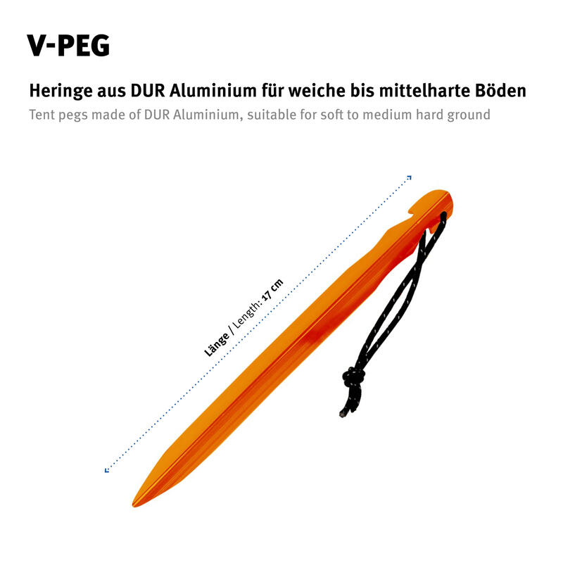 Tentharingen V-haring bandharing Zachte middelharde grondzeilharingen Aluminium