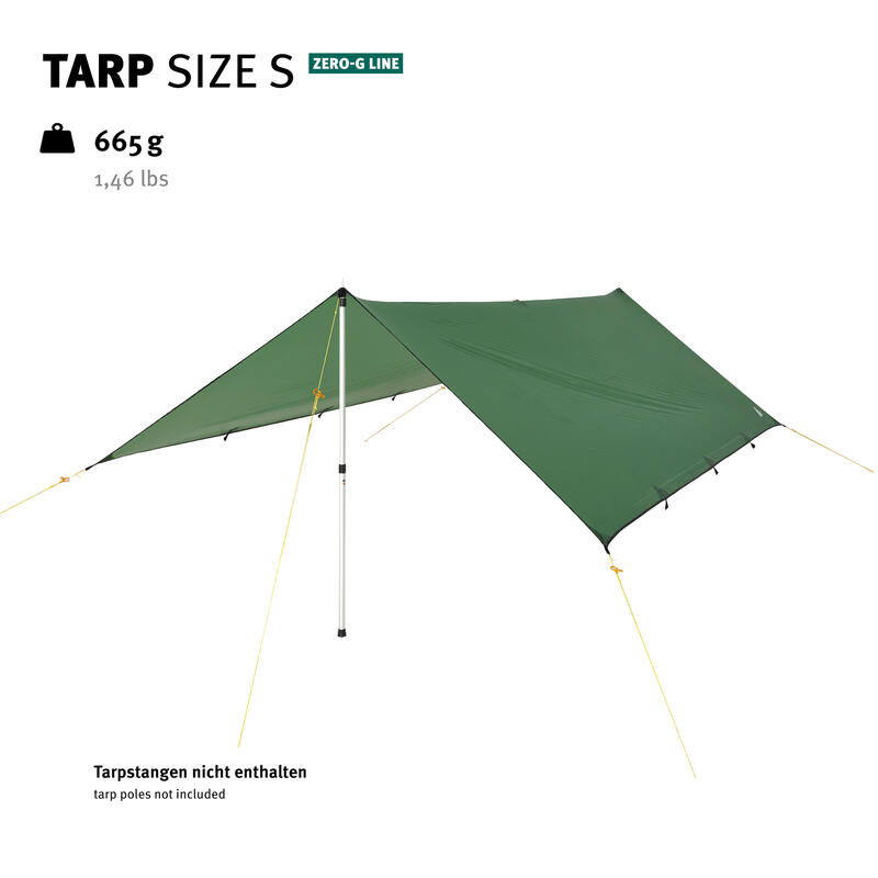 Tarp S Zero-G Camping voortent luifel dakzeil regenhoes nylon