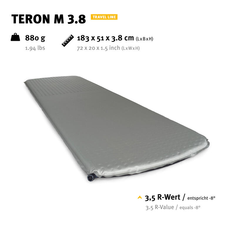 Matelas gonflable Teron M 3.8 cm thermique léger autogonflant