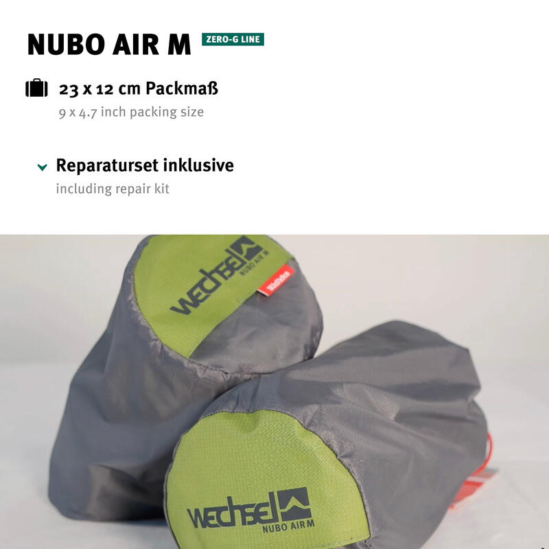 Trekkingslaapmatras Nubo Air M Luchtbed Ultra Licht Pomp Katoen 0,6kg