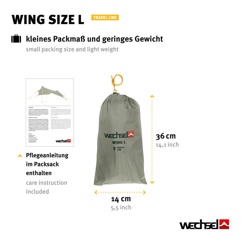 Tarp Wing L Camping Sonnensegel Vor Zelt Dach Plane Regenschutz Leicht