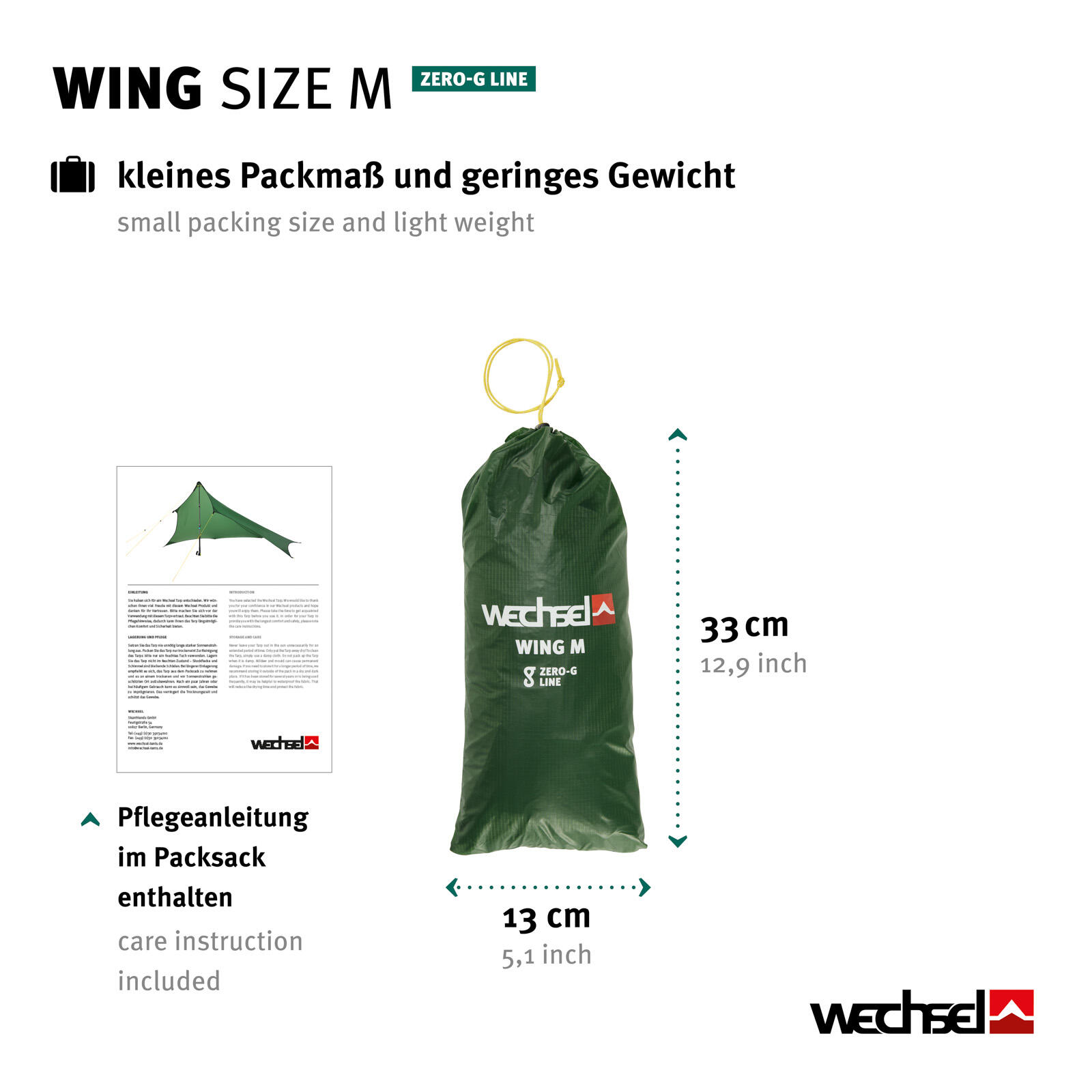 Tarp Wing M Zero-G Camping Sonnensegel Vor Zelt Dach Plane Regenschutz 3/7