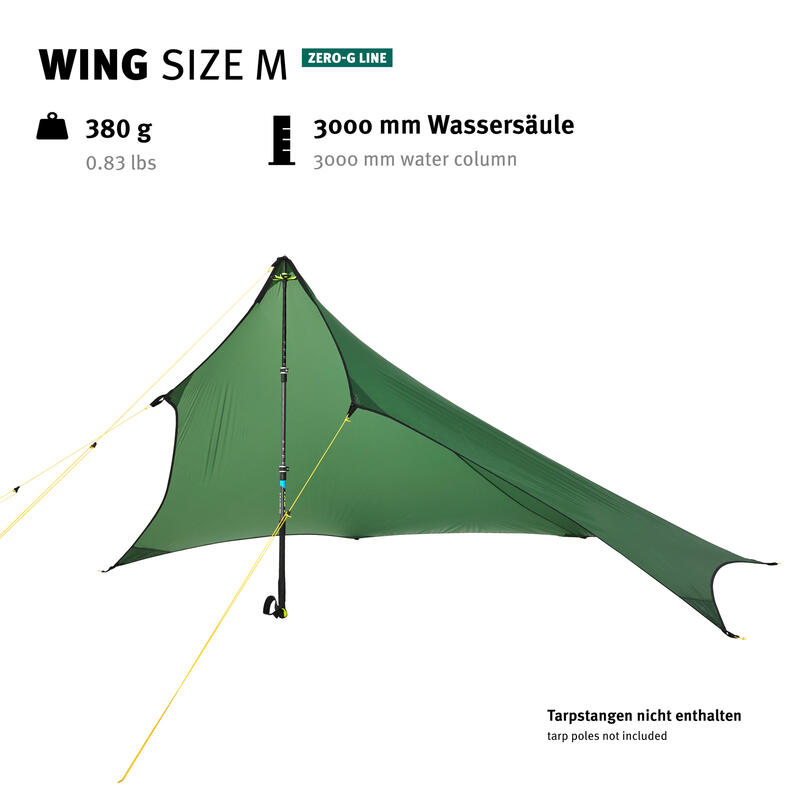 Tarp Wing M Zero-G Camping Voile de soleil Auvent Toit Bâche