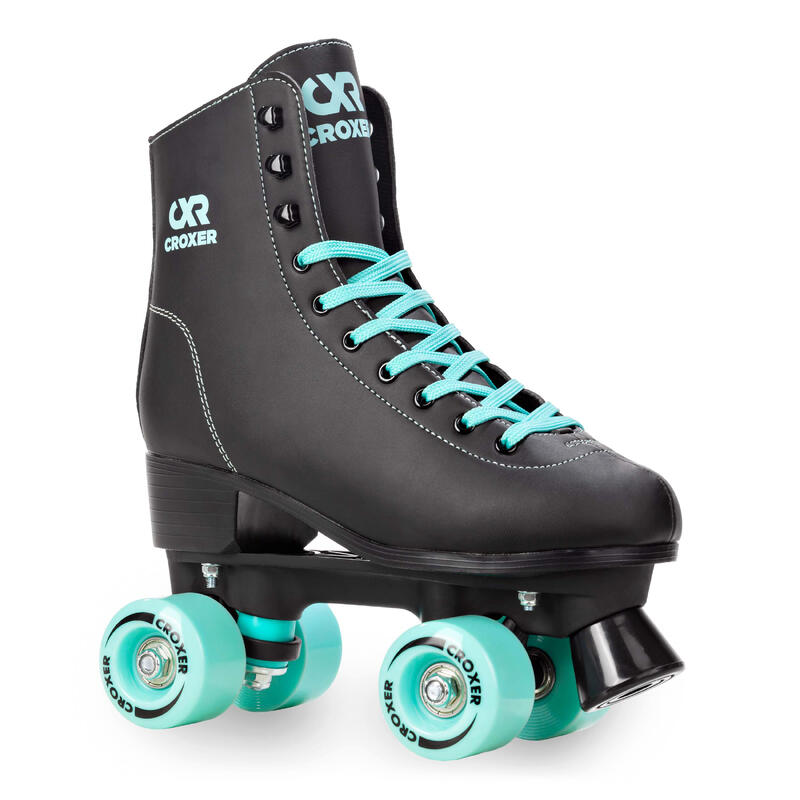 Patines Retro Clásicos Alessa Negro/Menta