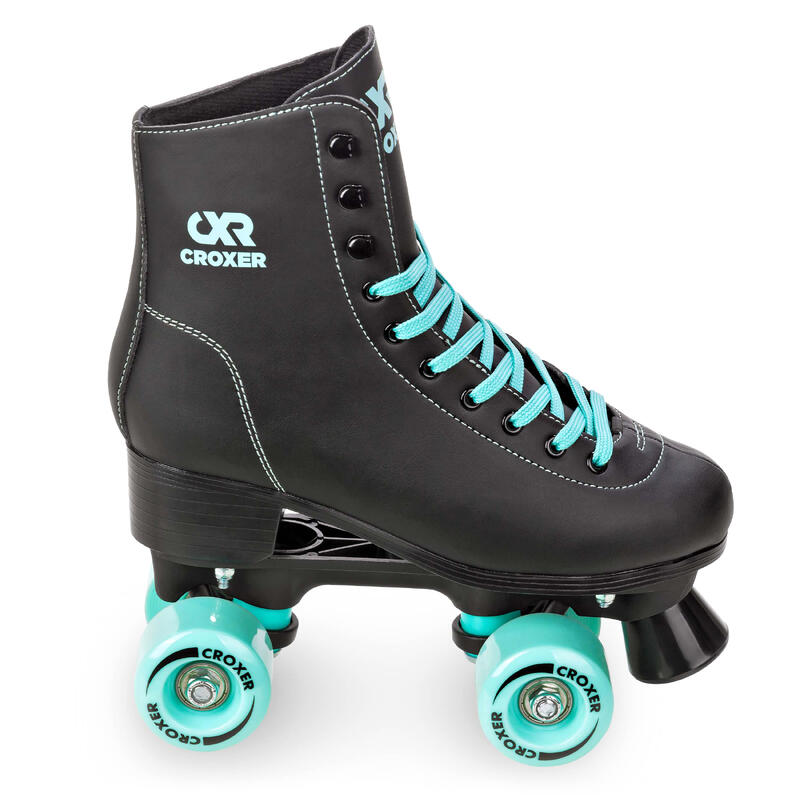 Patines Retro Clásicos Alessa Negro/Menta