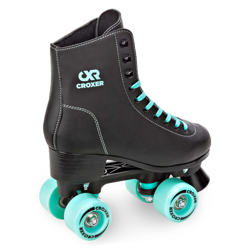 Patines Retro Clásicos Alessa Negro/Menta