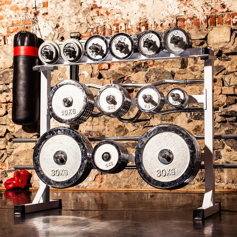 Kit Discos Musculación Gorilla Sports Cormados 2x1,25 Kg 2x2,5Kg  4x5Kg.