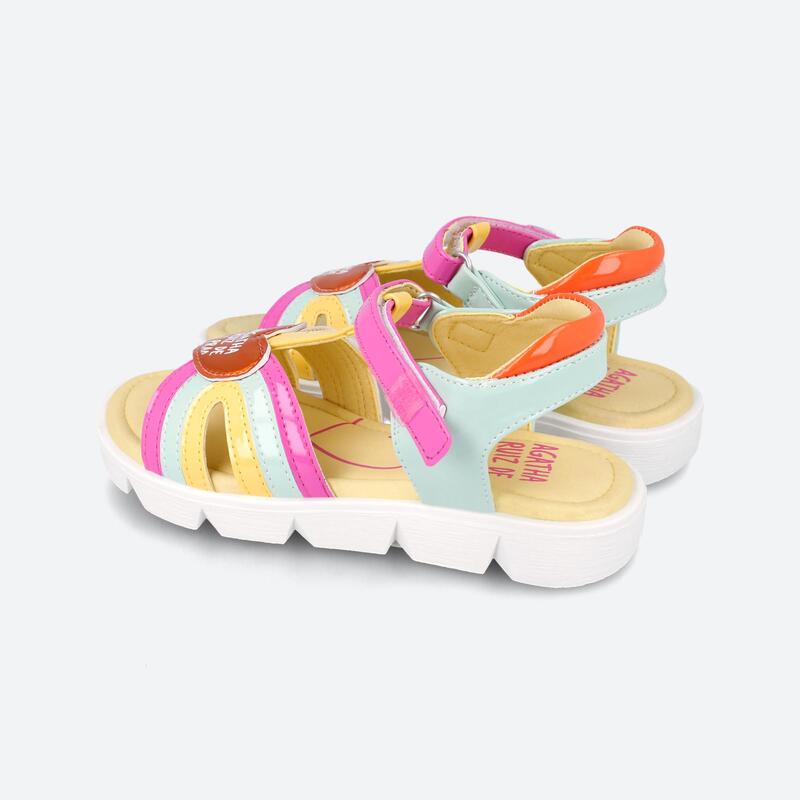 Sandalias de Niña Agatha Ruiz De La Prada 242972A Multicolor de Cierre Adherente