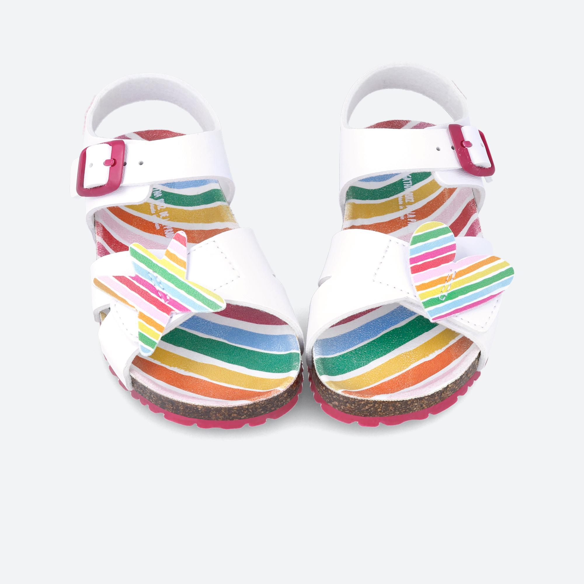 Sandales Agatha Ruiz De La Prada Modèle 242938a Couleur Blanc 6/7