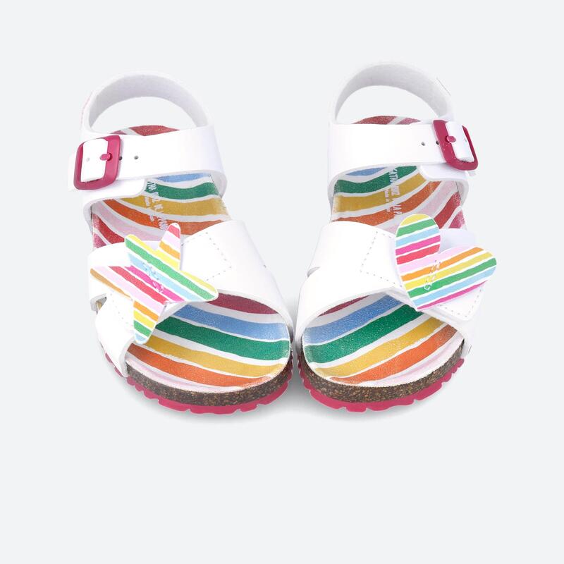 Sandalias Niña Agatha Ruiz De La Prada 242938A Blancas Ajuste 2 Zonas