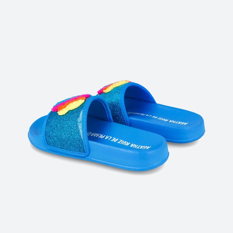 Claquettes Agatha Ruiz De La Prada Modèle 242990a Couleur Bleu