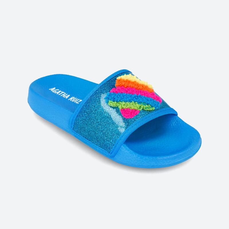 Claquettes Agatha Ruiz De La Prada Modèle 242990a Couleur Bleu