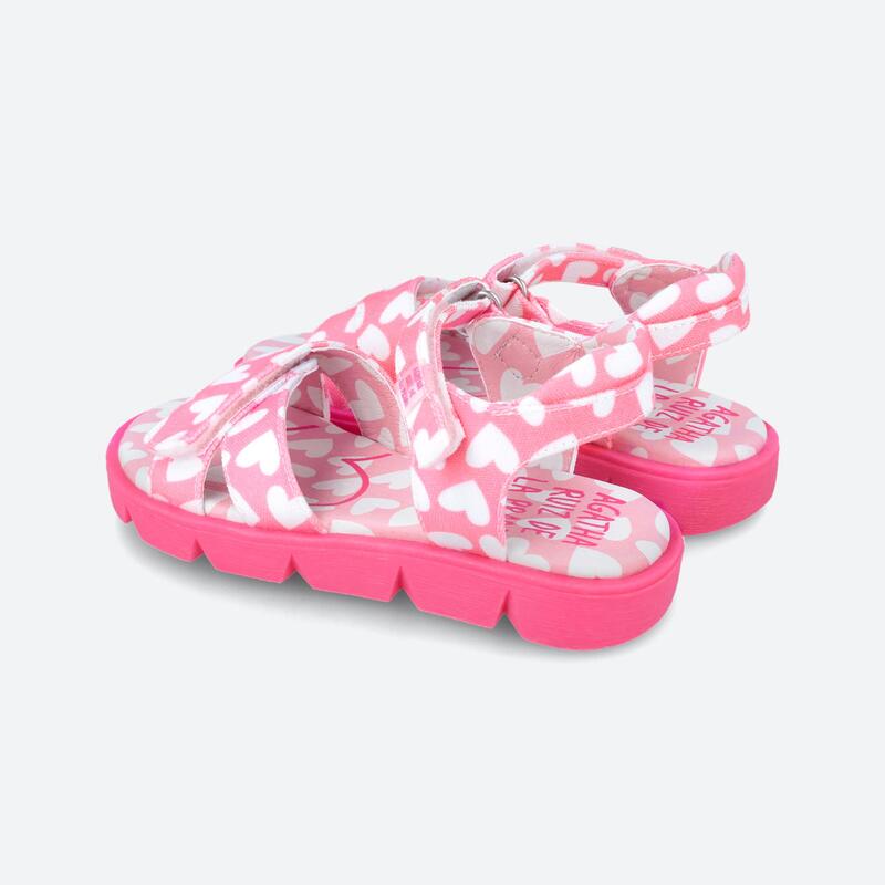 Sandalias Niña Agatha Ruiz De La Prada 242970A Rosas con Cierre Adherente