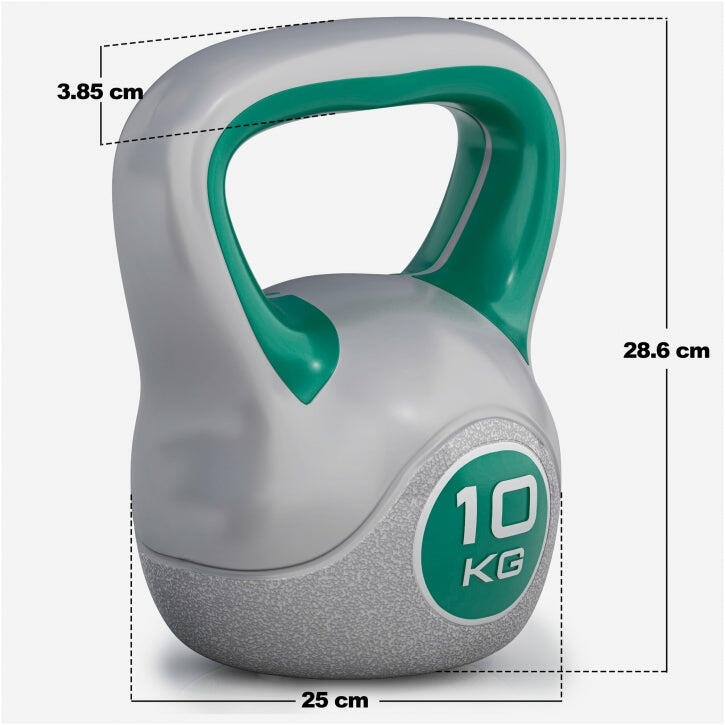 Kit Kettlebell Gorilla Sports de Vinilo 8Kg 10Kg 12Kg 6/7