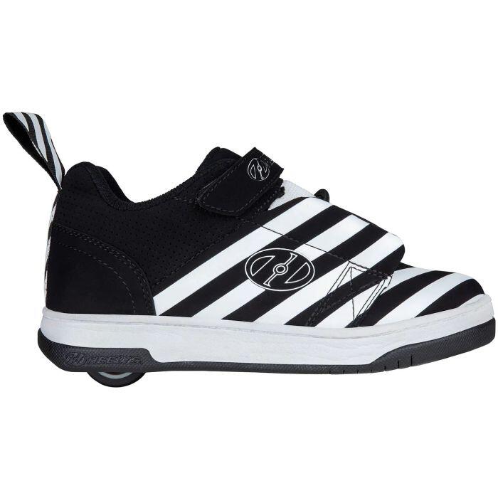 Rift Black/White/Stripe Kids Heely Shoe 2/4