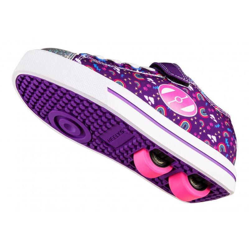 Snazzy Purple/Multi Rainbow Heely X2 Shoe