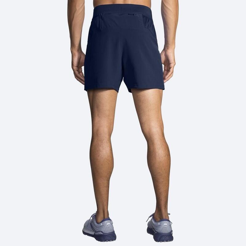 Calções de corrida para homem Sherpa 5" azul marinho corrida Azul Brooks