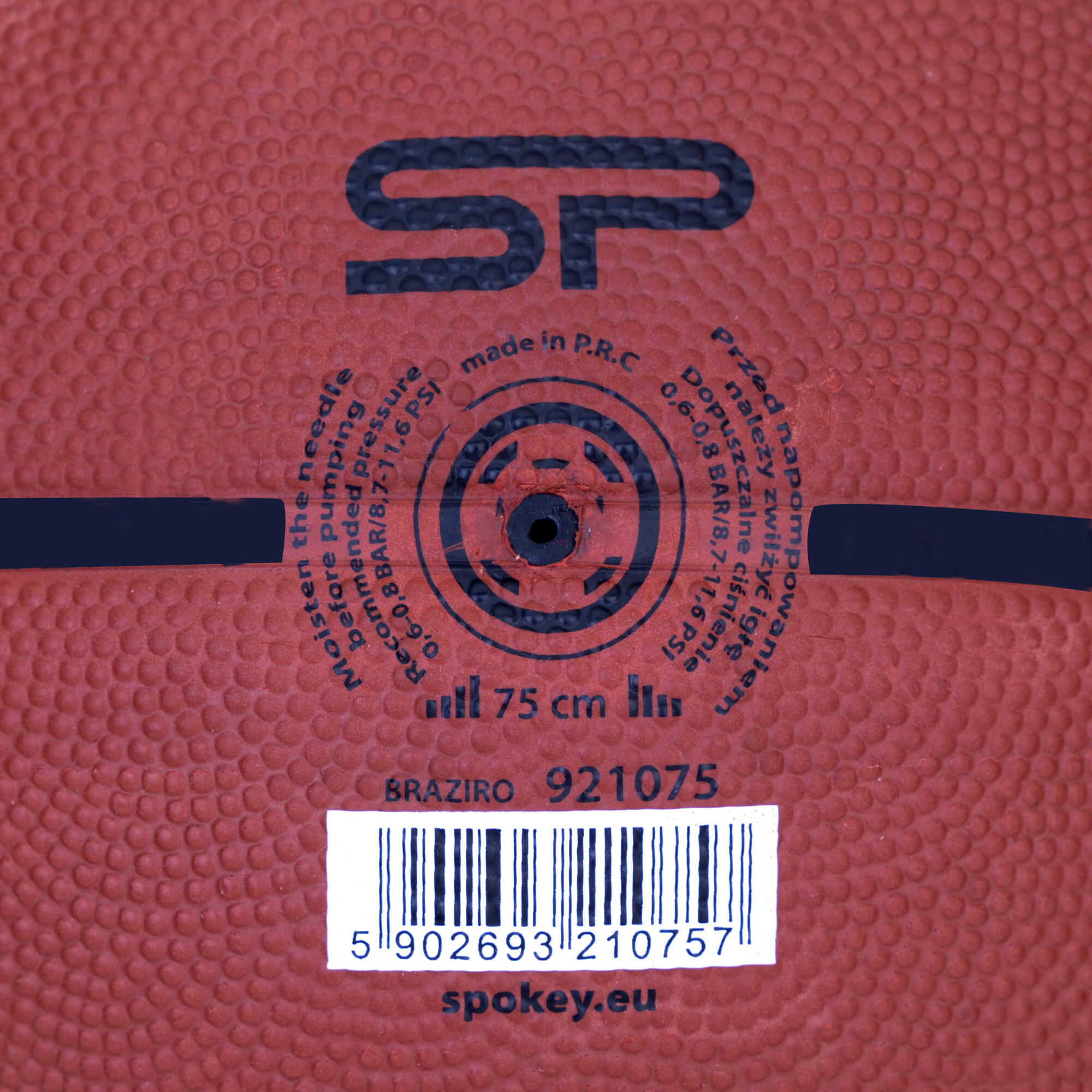 Balón de baloncesto Spokey talla 5 marrón 6/6