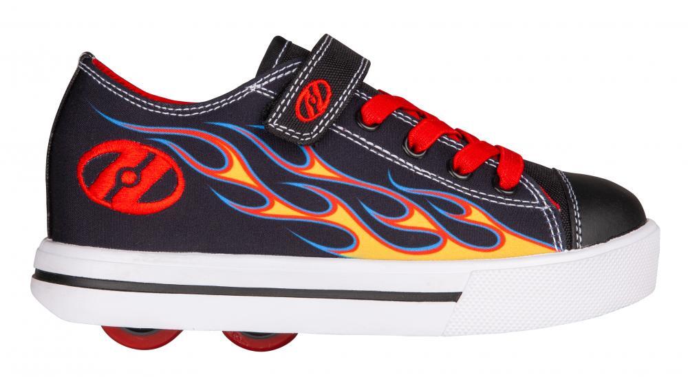 Snazzy Black/Yellow/Red/Flame Heely X2 Shoe 2/5