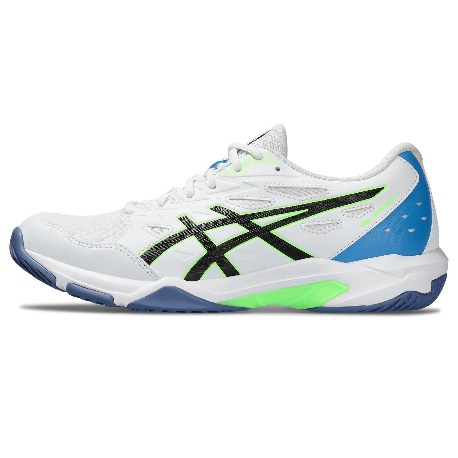 Sport En Salle Homme - ASICS Gel Rocket 11 - White/LimeBurst 1/7
