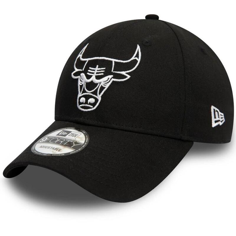 New Era-pet van de Chicago Bulls, Kleur: zwart