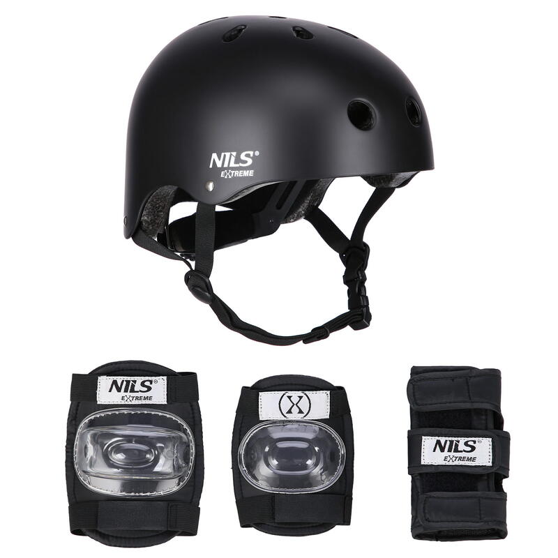 Zestaw kask z ochraniaczami Nils Extreme MR290+H230